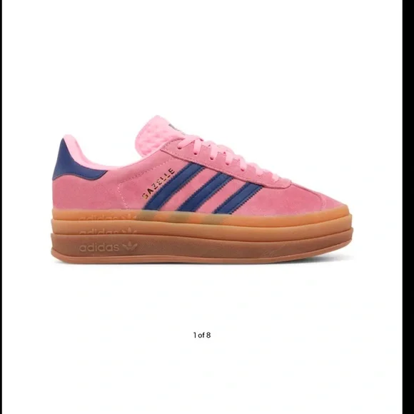 adidas | Shoes | Gazelle Bold Pink Glow Gum Sneakers | Poshmark